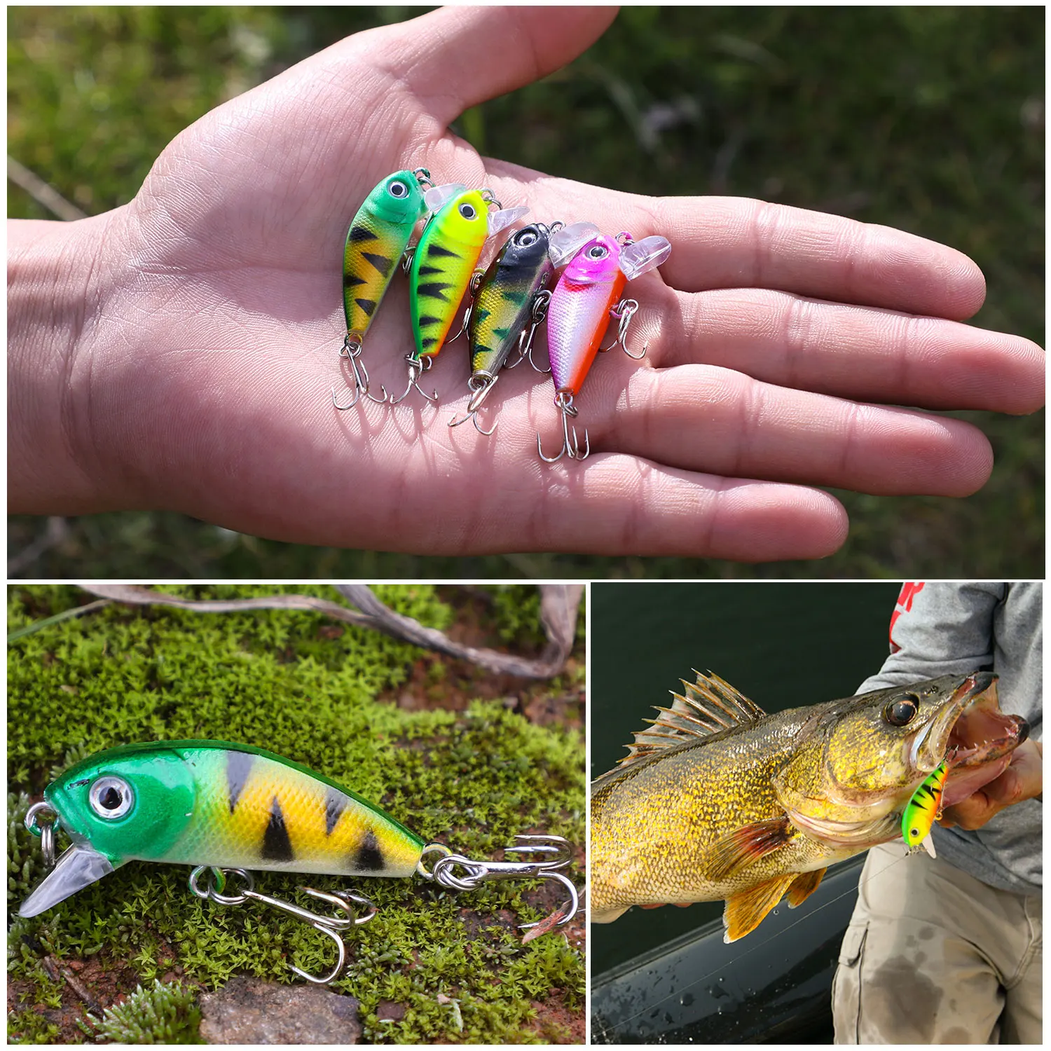 Sougayilang-Juego De cebo De Pesca, 4 Uds., anzuelo anticorrosión Wobbler, señuelo De Pesca De lubina para Pesca De carpa marina, aparejos De Pesca - imagen 5