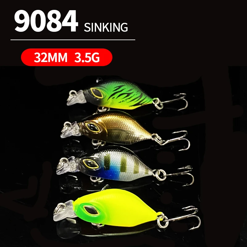 32mm 3,5g Mini hundimiento Minnow señuelo de Pesca Crankbaits Wobblers cebo duro Artificial Pesca Isca Swimbait equipo de Pesca - imagen 3