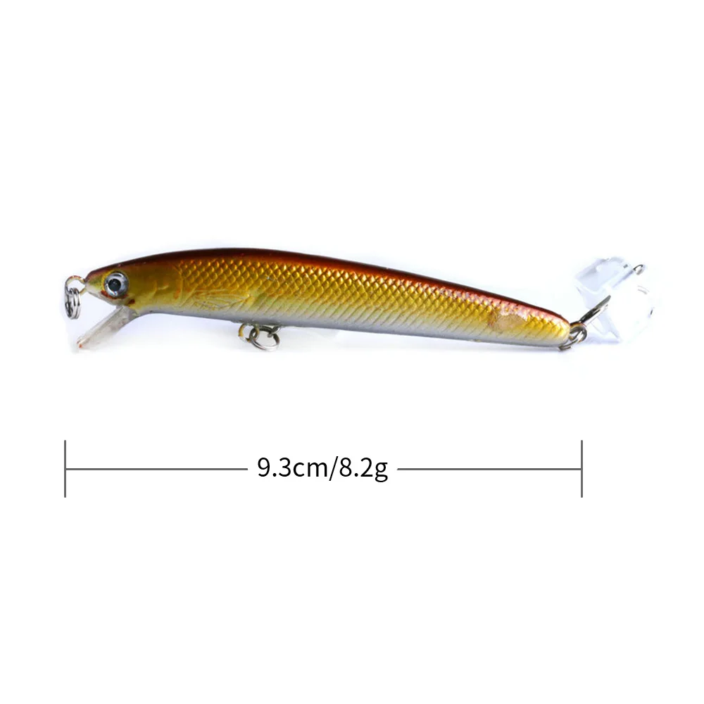 Jerkbaits de pesca profunda con anzuelos triples para lubina y lucio