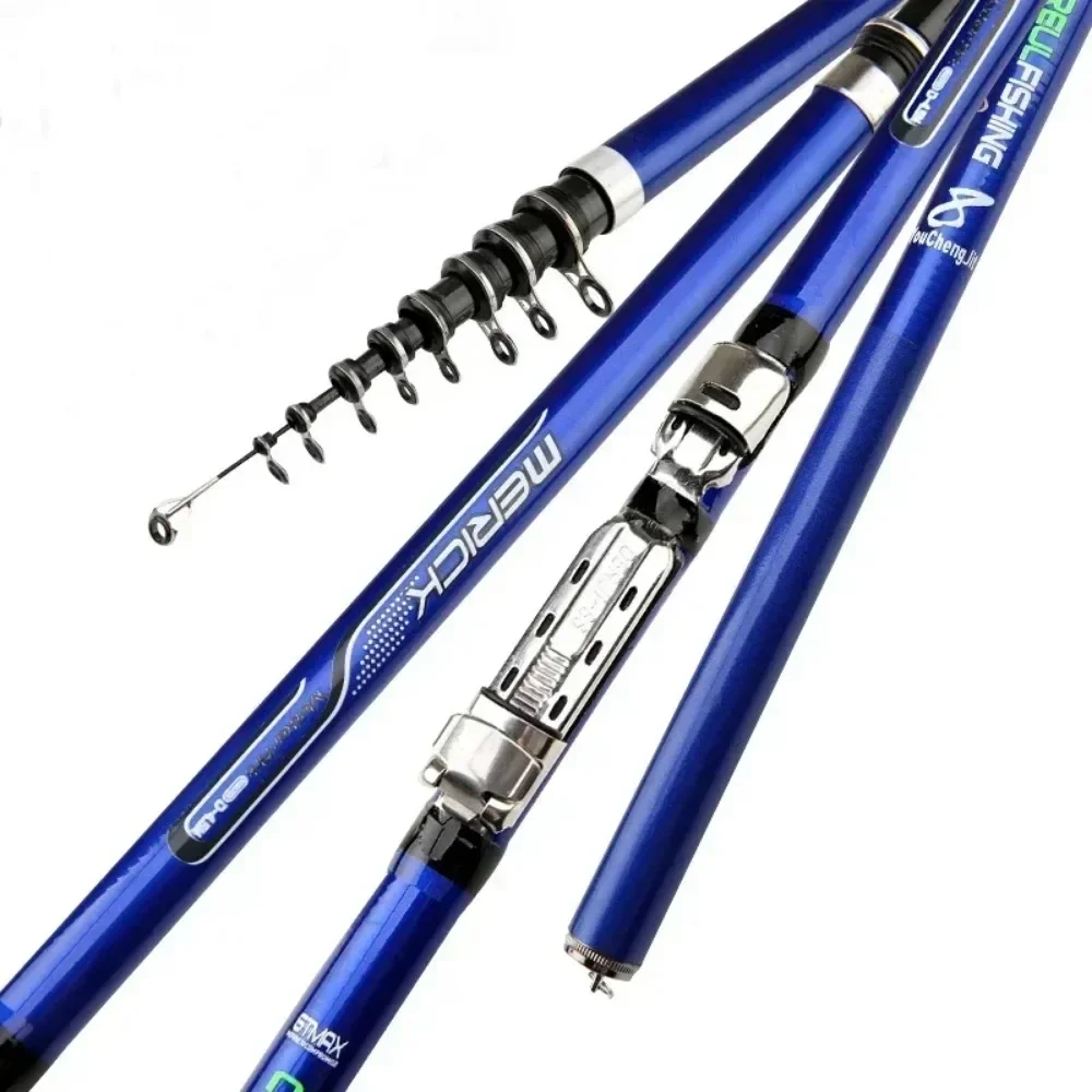 Carbon Fiber 3.6M 4.5M 5.4M 6.3M Spinning Fishing Rod M Power Telescopic Rock Fishing Rod Carp Feeder Rod Surf Spinning - imagen 5