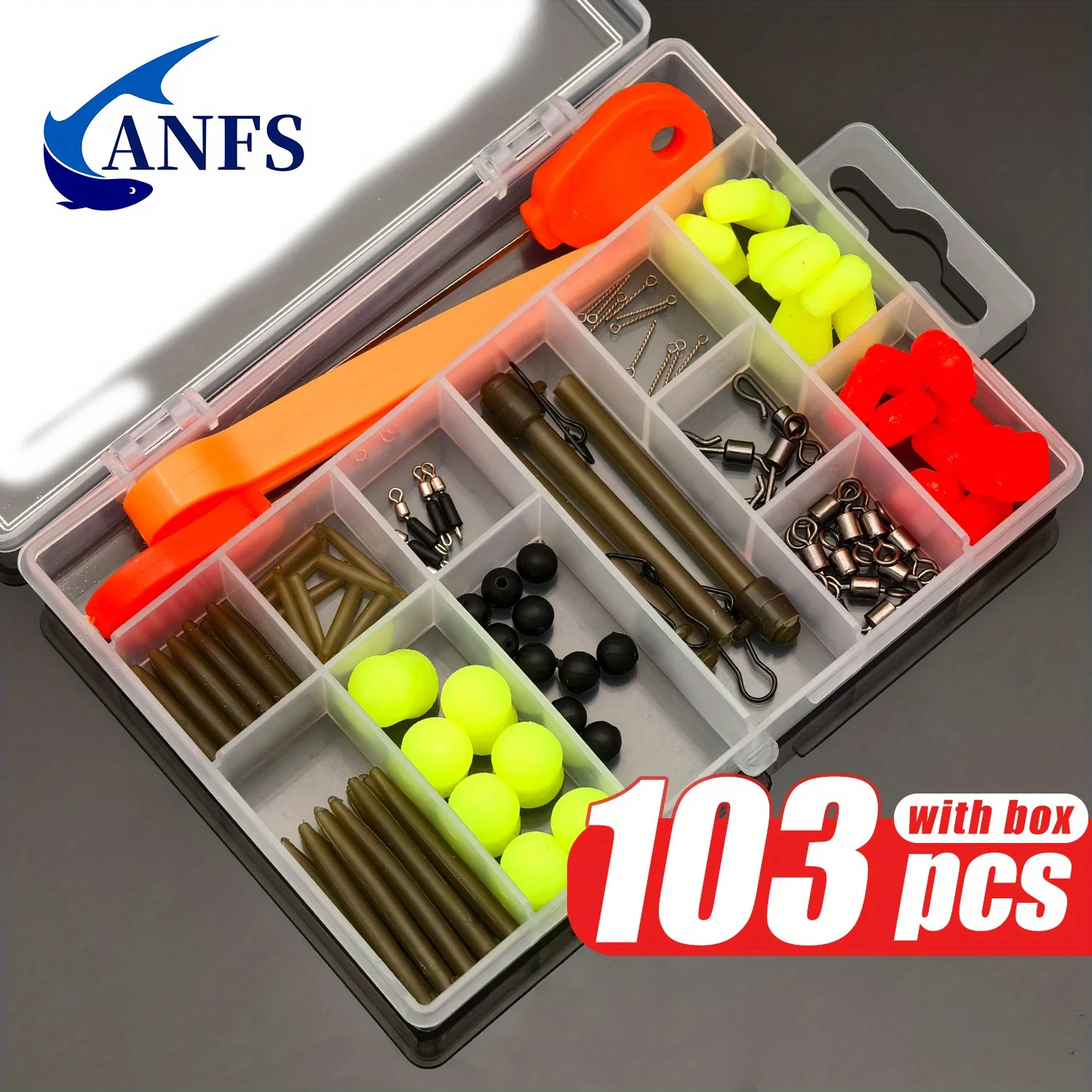 Kit accesorios para pesca de carpa con alimentador y plomos - imagen 2