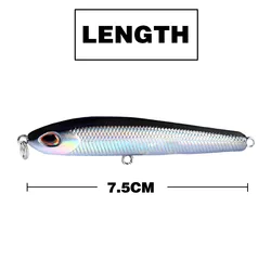 Señuelo Minnow hundimiento lento – Crankbait con ojos 3D para fondo