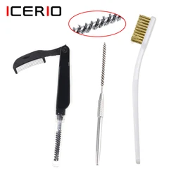 ICERIO 2 piezas Mini alambre de cobre, cepillo de doblaje, herramienta para atar moscas, cuerpo de dub, alas, cuerpo de BaitFish