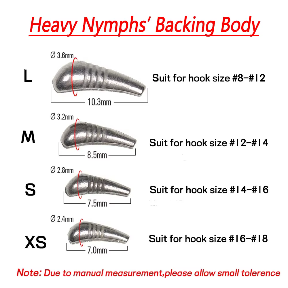 Bimoo Ninfa Jig Pesada - Cuerpo trasero y Scud, Hundimiento Rapido - imagen 4