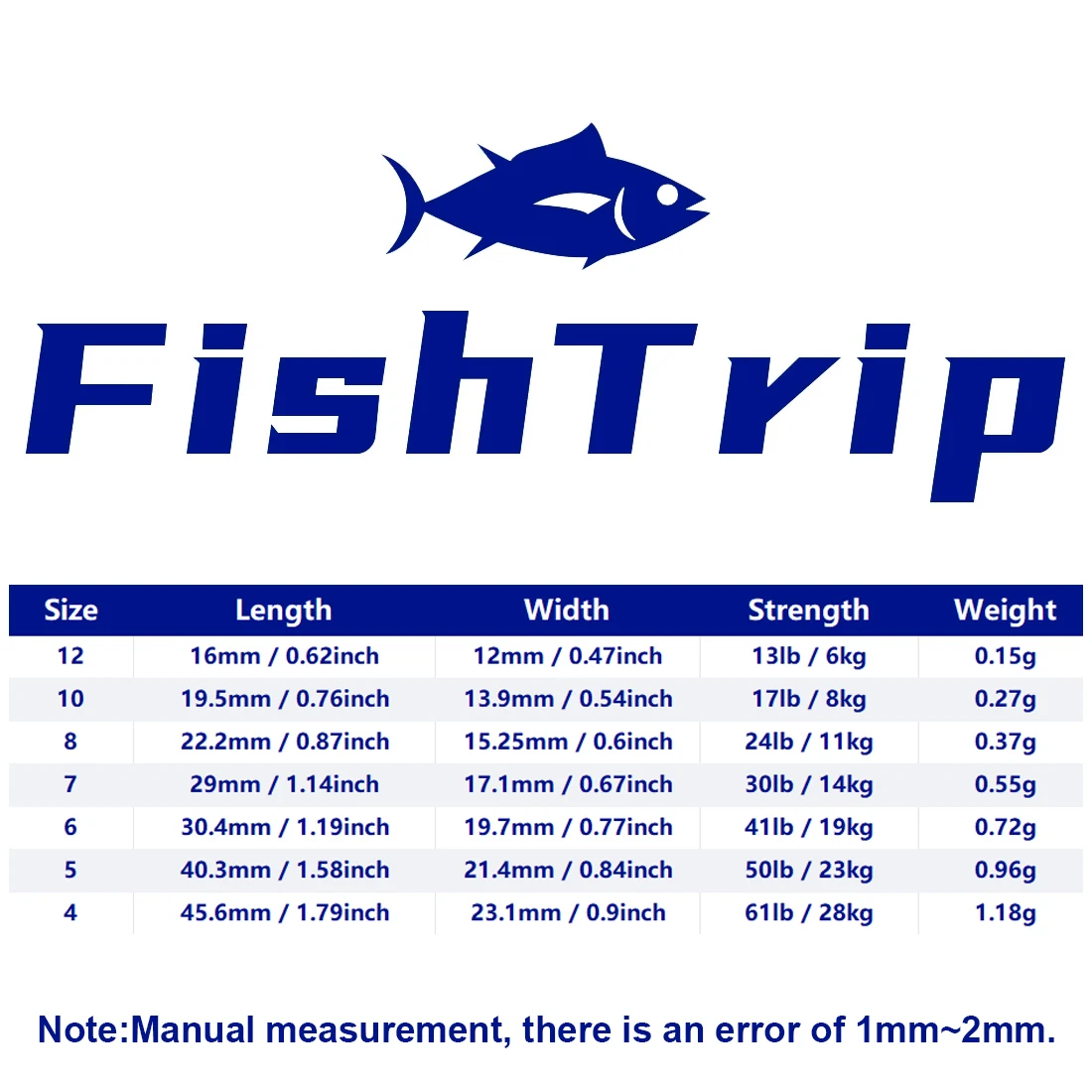 FishTrip 25 piezas giratorios de 3 vías pierna larga forma de T línea cruzada giratoria aparejos de pesca de acero inoxidable - imagen 2