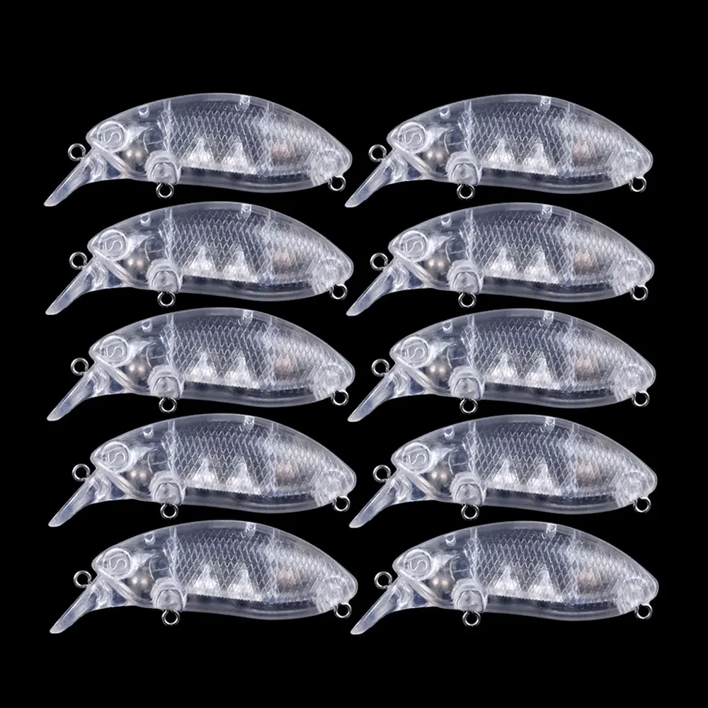Crankbaits sin pintar ABS transparente – Señuelos de roca personalizables - imagen 5