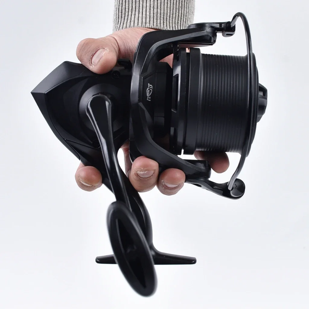 Carrete de aleación de aluminio con rueda giratoria de fundición larga serie 8000-14000 anticorrosión 4,8: 1, carrete de pesca de alta velocidad, carrete de baitcasting - imagen 2