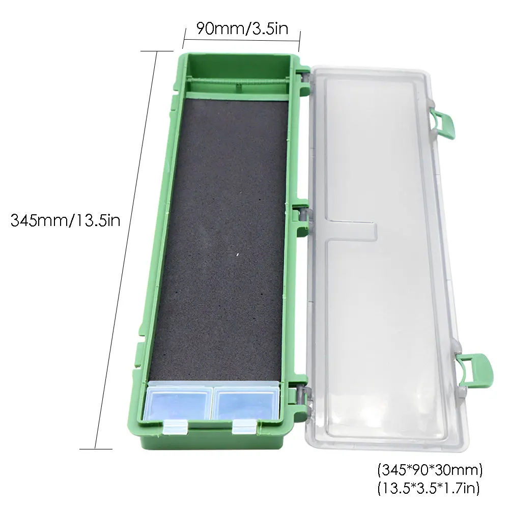 Caja de aparejos de pesca de carpa, tablero de aparejo de pelo rígido con pines, aparejo de pelo, caja giratoria, billetera, caja de almacenamiento, equipo de accesorios de pesca - imagen 2