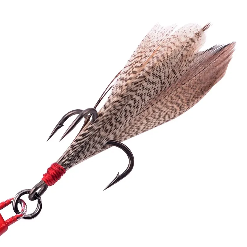 ILURE-señuelo de pesca de 5 piezas, plantilla de Metal VIB 7g-28g, cebo duro Artificial, ojos 3D, Wobblers de hundimiento, aparejos de pesca de mar, lubina y trucha - imagen 4