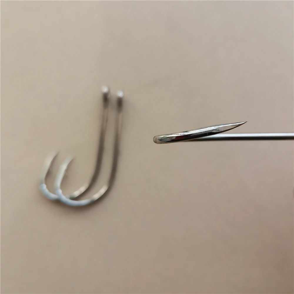 Gran oferta, 1000 Uds., anzuelos Baitholder, púas traseras, boca torcida, anzuelos de Pesca de mar, Material de Pesca de alto carbono - imagen 5
