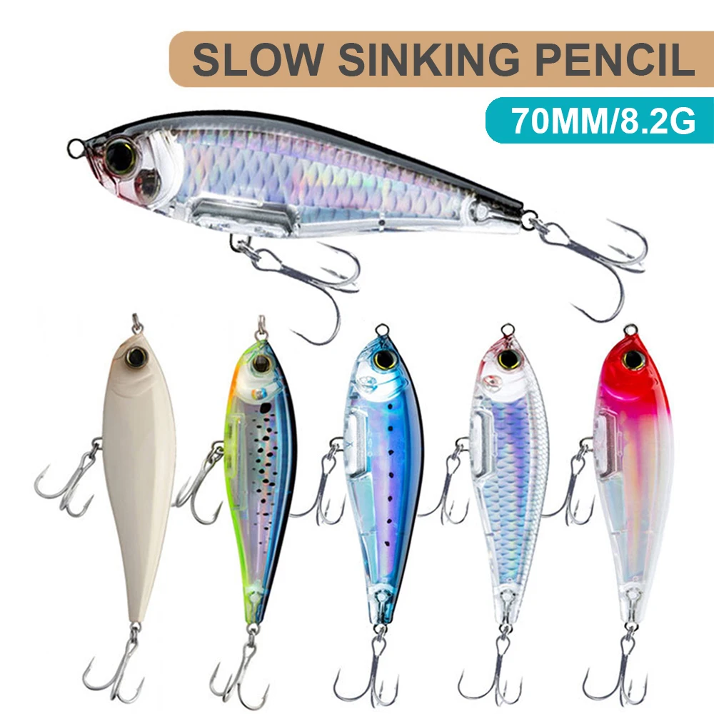 QBE114 Jerkbait Wobbler hundimiento lento señuelo pesca - imagen 2