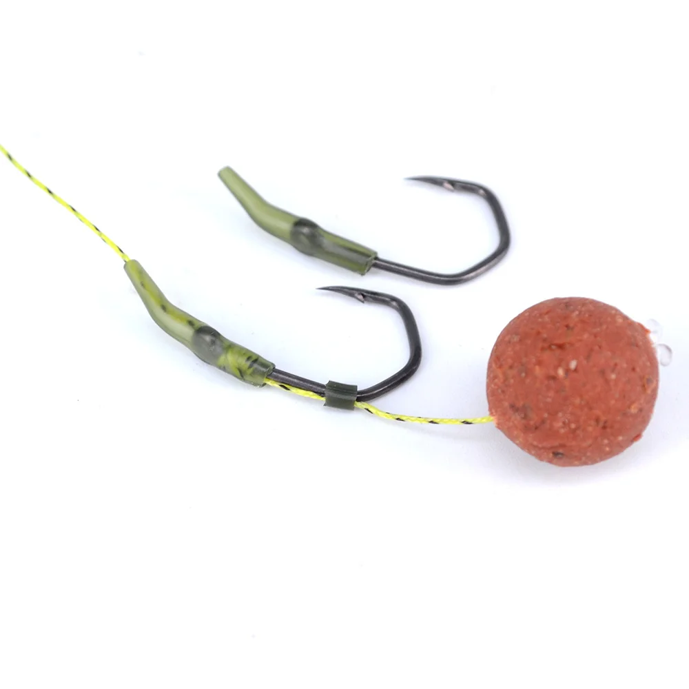 Hirisi-sedal de pesca de carpa, gancho suave, 8 hebras, 20m, línea trenzada leadcore, aparejo para el cabello, accesorios de pesca, aparejos terminales, 1 Uds. - imagen 5