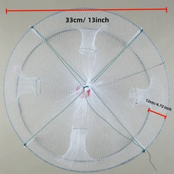 Trampa de red plegable para pesca de cangrejos, langosta y gambas