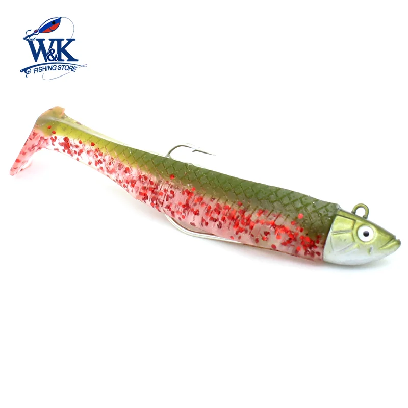 Texas Black Minnow M07 para pesca de lubina Walleye, señuelo suave de 7cm, 6,5g, cabeza sin Weedless, sábalo súper suave, anzuelo de gusano 1/0 - imagen 2
