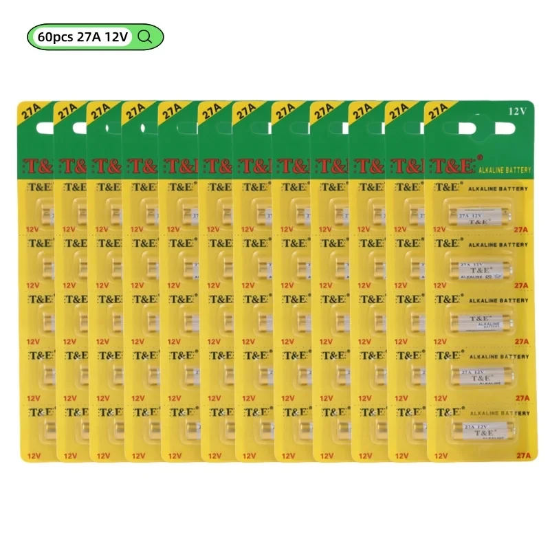 Pilas alcalinas A27 12V – Mando, timbre y llave de coche - imagen 3
