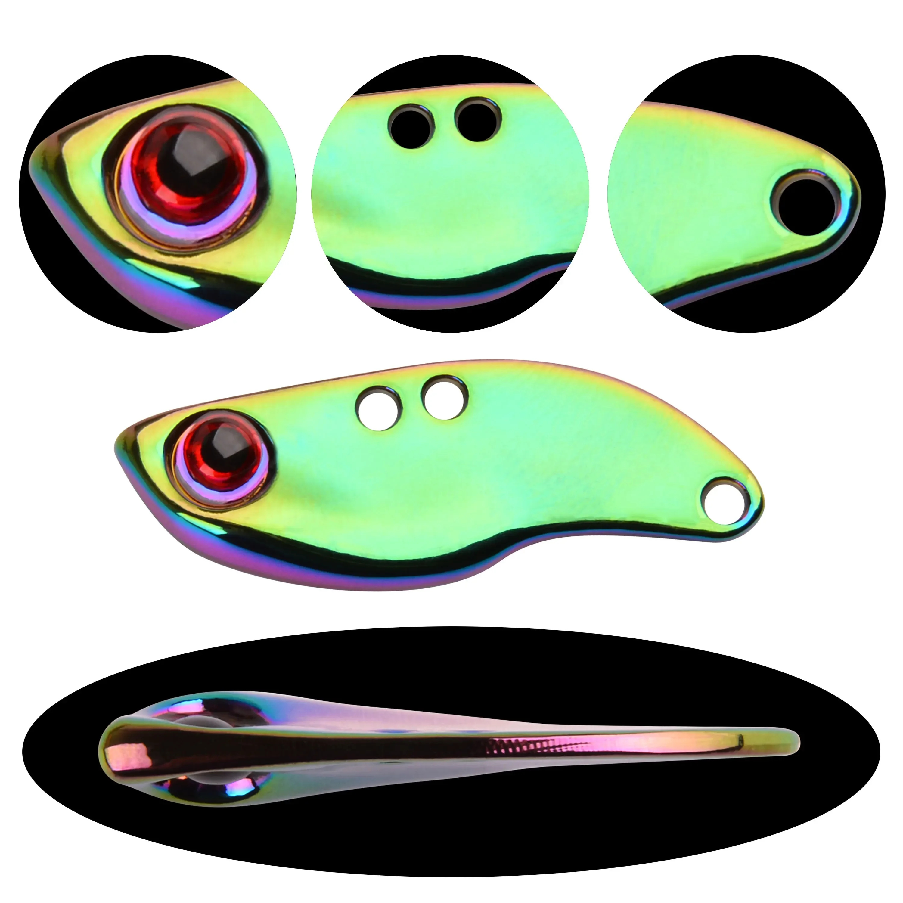 Nuevo señuelo de pesca Mini VIB de Metal, 2,5g, 3,5g, 5g, aparejos de pesca, cuchara de un solo gancho, Crankbait, Spinner de vibración, aparejos de cebo que se hunden - imagen 4