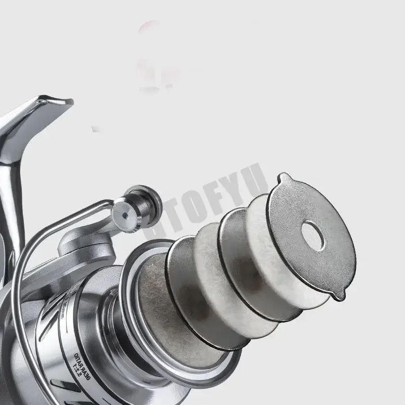 Todo metal 5,2: 1 GA1000 GA2000 GA3000 GA4000 GA5000 GA7000 carrete de pesca giratorio de fuerte tracción 9 + 1BB aparejos de pesca de agua salada - imagen 3