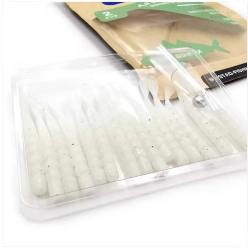 Mustad-Cebo blando para pesca al aire libre, cebo de 5cm, 0,45g, 15 AJW-FLA Luya, perca cruzada, Micro raíz - imagen 4