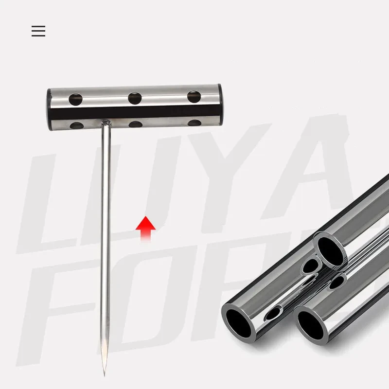 Arpón portátil de acero inoxidable, lanza para pescado, tenedor para buceo, rompecabezas, aparejos de taladro, herramienta de purga de pesca - imagen 3