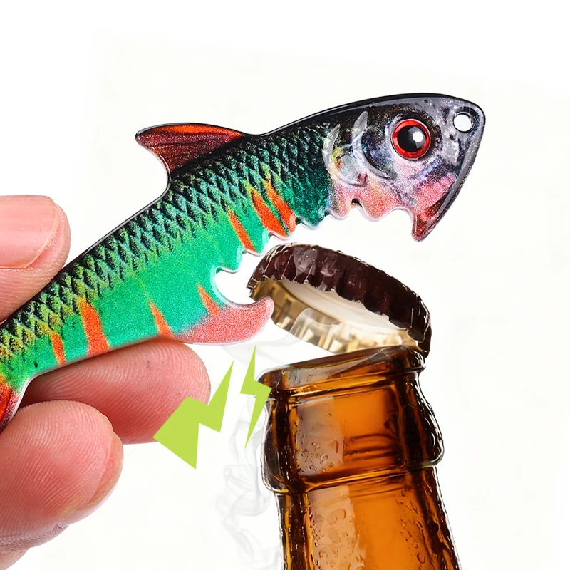 WEIHE 1 pieza abridor de botellas en forma de pez tipo B 12,5 cm 30g forma de señuelo - imagen 2