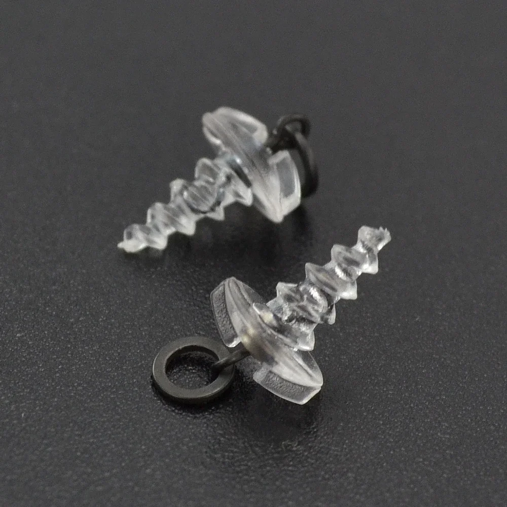 5pcs Carp Fishing Accessories Plastic 360 Boilie Screw with Carp Fishing Rolling Swivel with Ring D-Rig Chod Rig Tackle - imagen 2