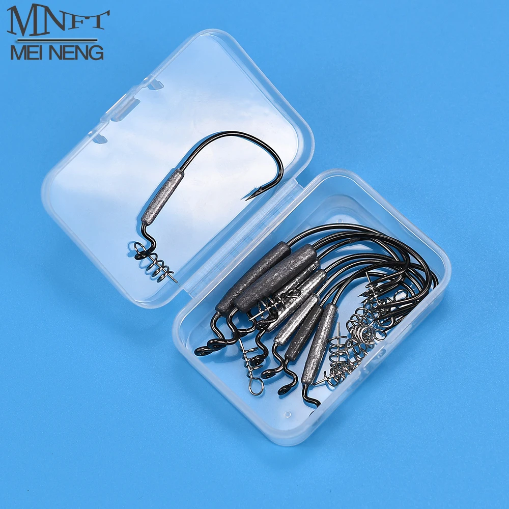 Juego de 18 Uds. De anzuelo de púas con cabeza de manivela, 1,8g, 2g, 3g, 6g, señuelo suave, anzuelo compensado, Pin de bloqueo de resorte, accesorios para aparejos de pesca - imagen 2