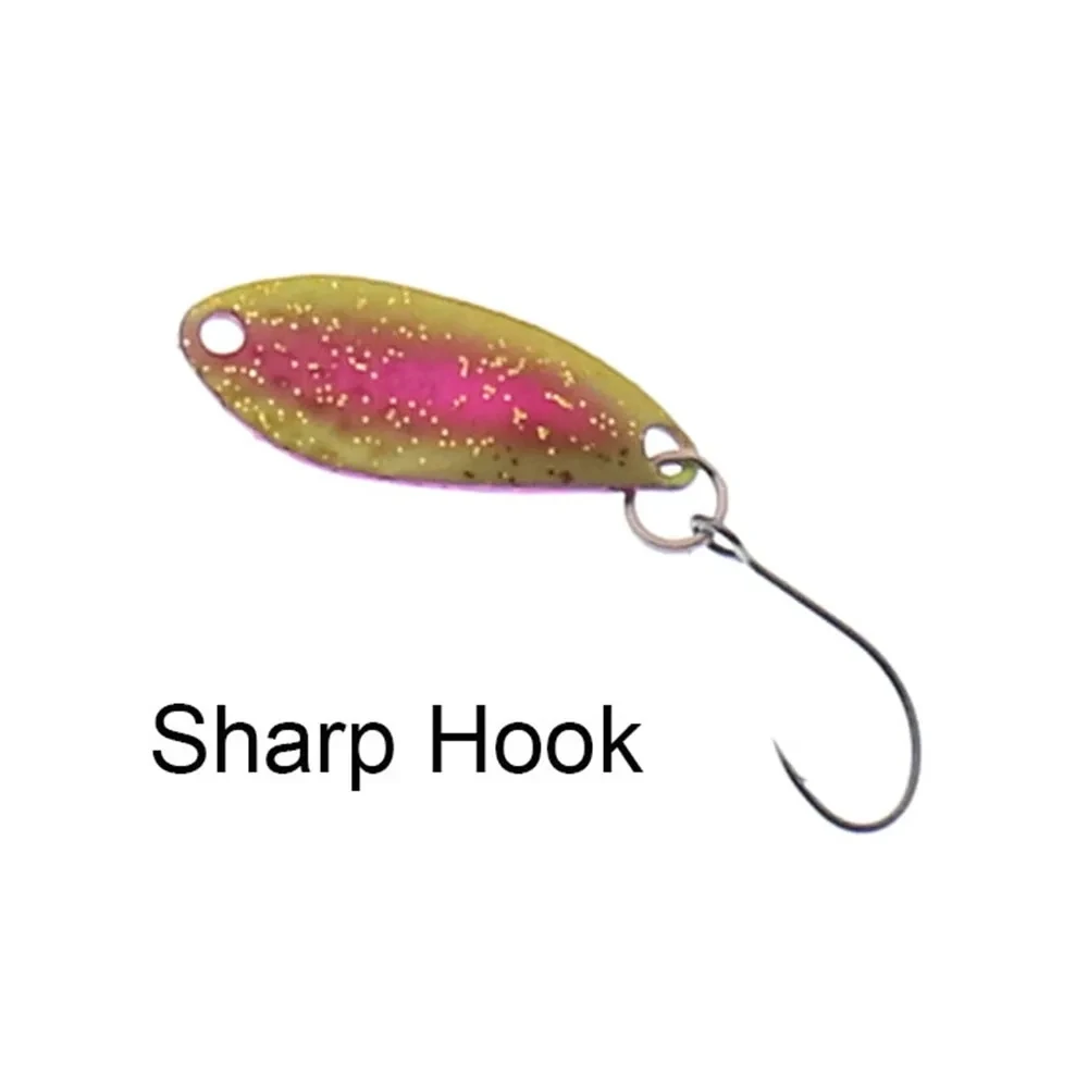 Cuchara de pesca ultraligera, cebo Artificial de agua dulce, trucha, Lures1.5g, 25mm, colores UV - imagen 3