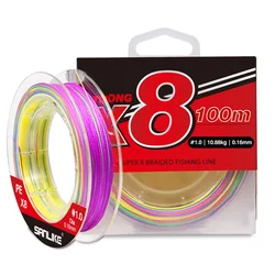 Línea de pesca SANLIKE X8 de 300M PE, alta resistencia, alta sensibilidad, resistente a la abrasión para lubina, trucha, pesca en agua dulce y salada