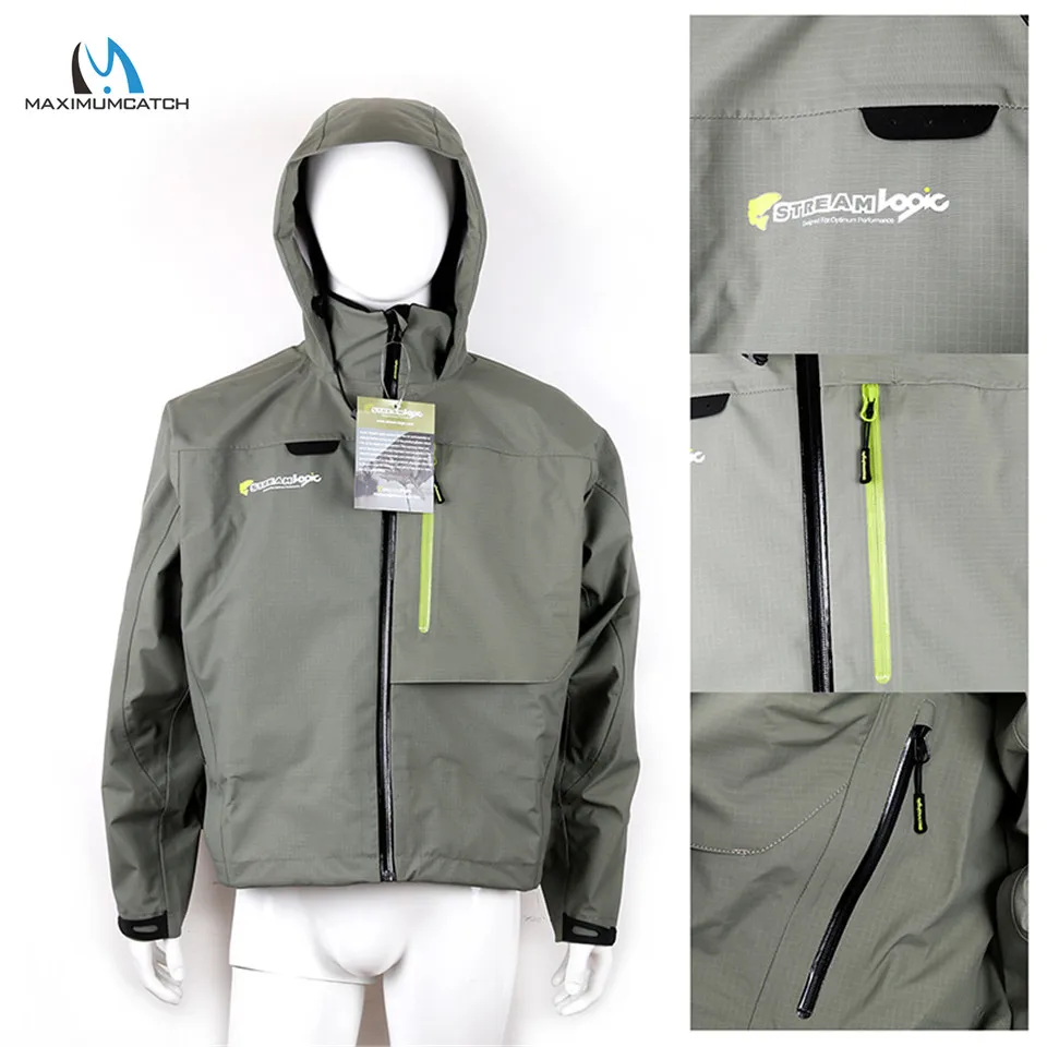 Maximumcatch-chaqueta impermeable para pesca con mosca, Vadeador transpirable, ropa M/L/XL - imagen 4