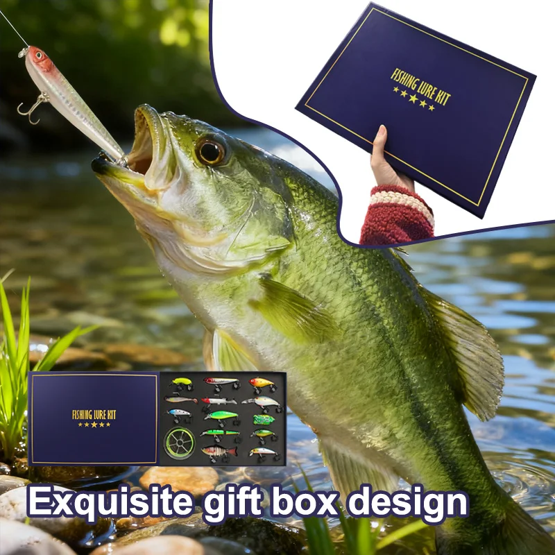 JSFUN Caja misteriosa de pesca – Set cebos temáticos regalo - imagen 3