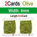 2pcs Olive 4mm