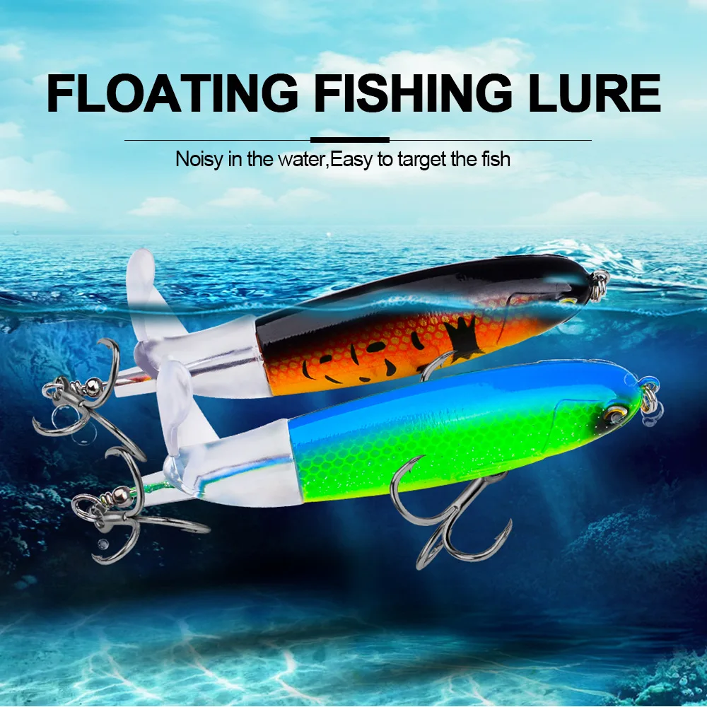 Experimente la emoción de los señuelos de pesca flotante con su diseño único y su fácil orientación