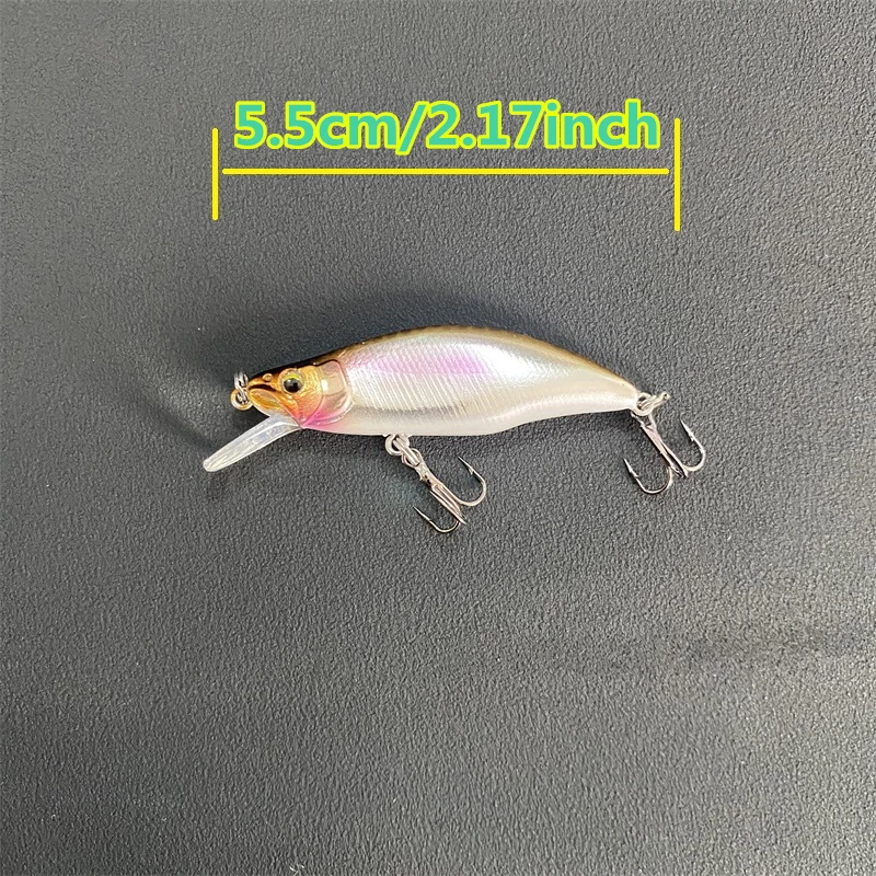 LURETV Japón MUELO ESTILO GH55s HUMPBACK Mino sumergido 4,3g cuerpo de cebo ultrafino con flujo de boca afilada lanzamiento largo 9015 - imagen 5