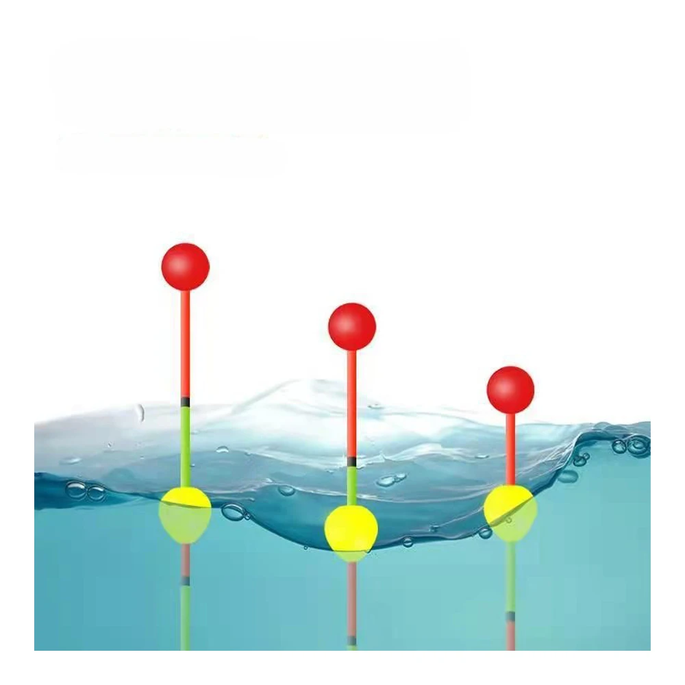 Transmisor de señal de cola flotante extraíble, llamativo frijol, herramienta de aparejos, color rojo/amarillo/verde, 10 Uds. - imagen 4