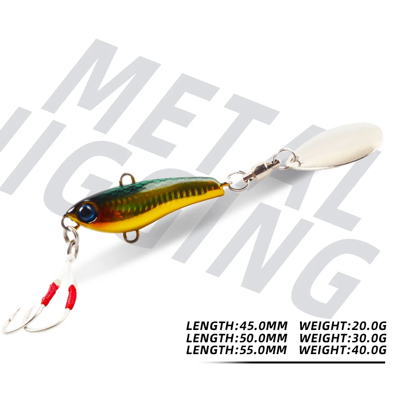 Magic Works-Señuelos de Pesca giratorios de Metal, cebo Artificial giratorio de 20G, 30G, 40G para pesca en mar, Jigging japonés de agua salada - imagen 4