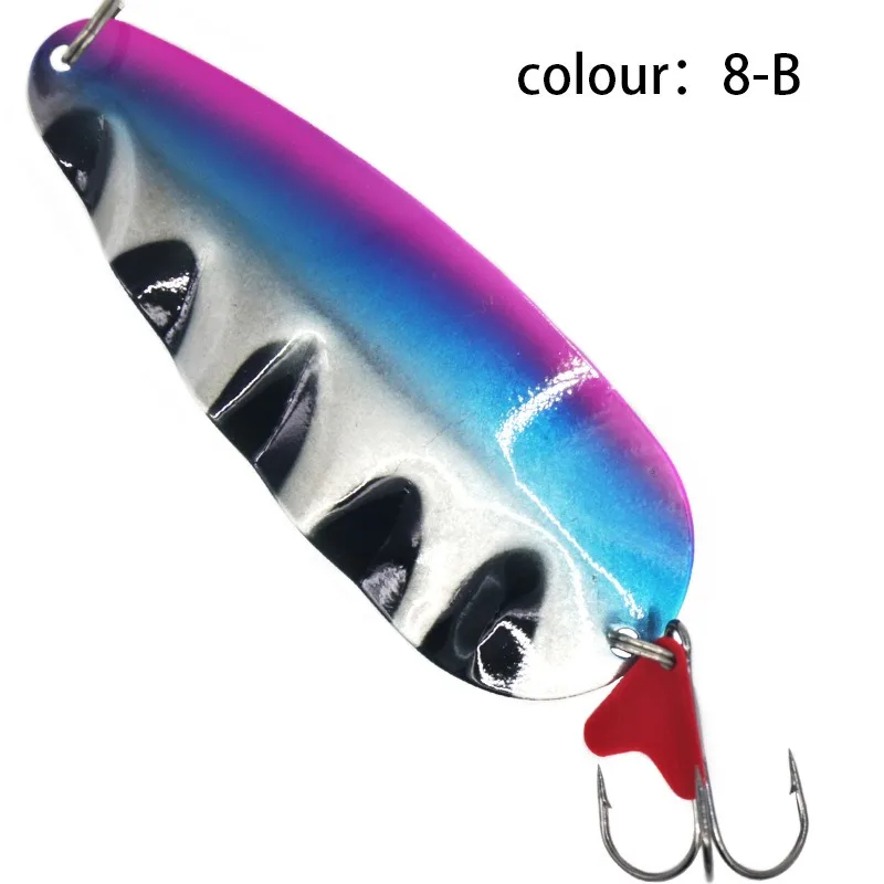 Señuelo de cuchara de pesca, señuelo de pesca duro, Wobblers artificiales, 11,8 cm, 42g, cuchara para trucha, cebo, Lucio con anzuelo triple - imagen 3