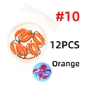 12pcs orange size 10