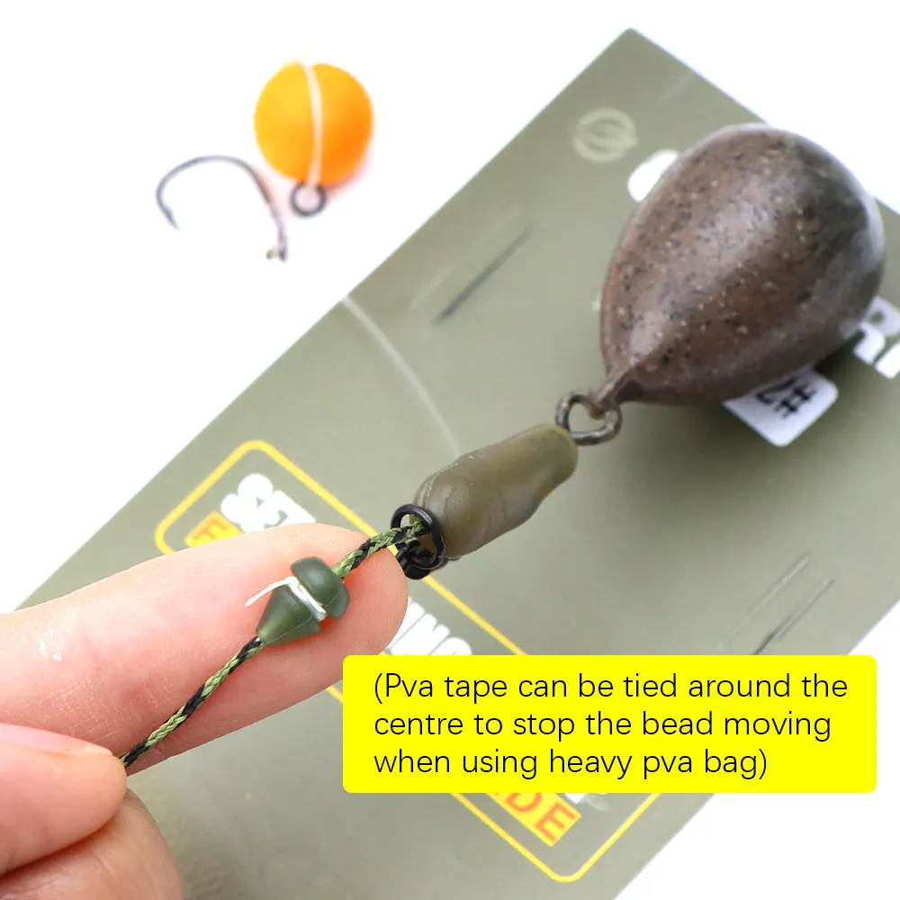 30 Uds. Accesorios de pesca de carpa, aparejo de pelo para pesca de helicóptero, mangas de tubo, aparejo de Chod, cuentas de tope para alimentador de carpa, equipo de aparejos de pesca - imagen 3