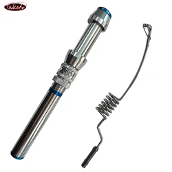 TAKEDO IZ-XM caña de pescar en hielo ultraligera y juego de carretes giratorios, carrete de caña de pescar para viajes de invierno, pesca en barco