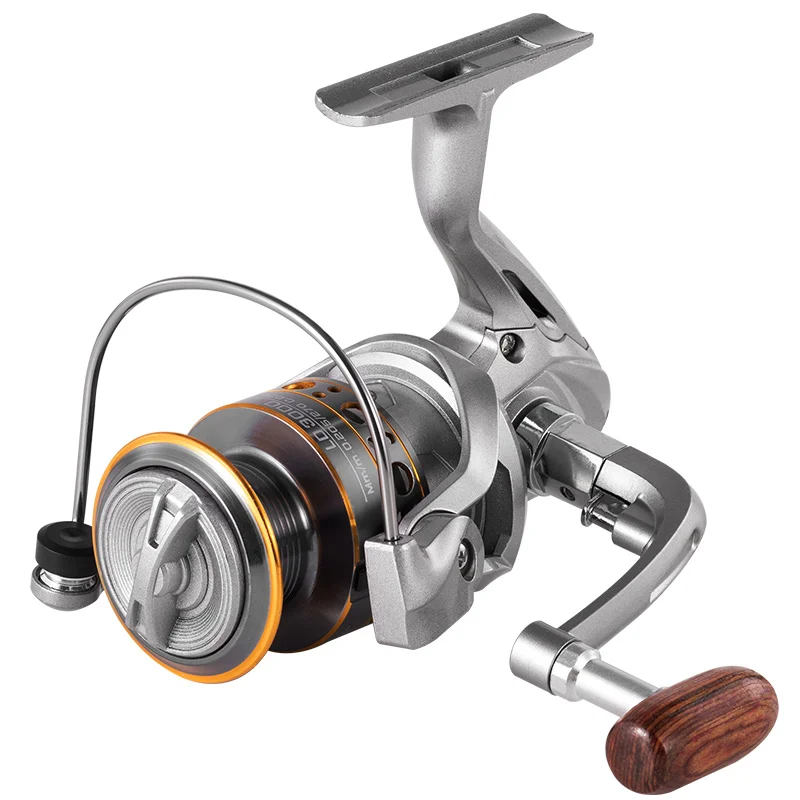 Serie LD 1000 ~ 7000, relación de engranaje 5,2: 1, arrastre máximo de 26LB, carrete de Metal CNC, carrete de pesca giratorio, para agua dulce y salada - imagen 4