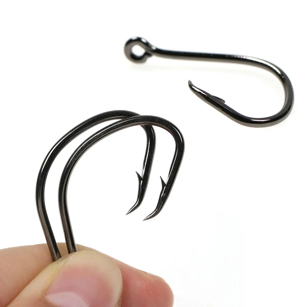 Bimoo-anzuelo de pesca circular, gancho de cebo vivo, pesca en agua salada, pesca en agua dulce, pez de juego grande, 30 unidades, #1/0 ~ #8/0 - imagen 5