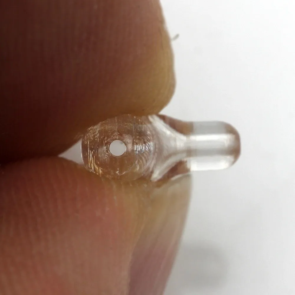 30 Uds. Aparejo de cuentas de pesca transparentes, doble agujero cruzado, aparejo Sabiki, cuentas cruzadas ovaladas, pesca en agua salada - imagen 5