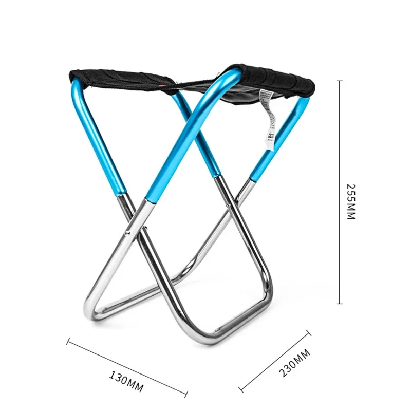 Silla plegable ultraligera de viaje, silla de bolsillo para acampar al aire libre, asiento portátil para playa, senderismo, Picnic, herramientas de pesca, sillas plegables - imagen 5