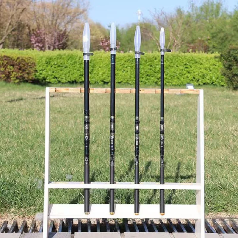 Caña telescópica carbono ultraligera para pesca en corrientes