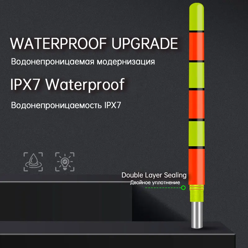 Nuevo Flotador de pesca en roca, luz nocturna electrónica, detección de gravedad, 6 ojos, cambio de Color y flotador deslizante de largo alcance de alta sensibilidad - imagen 4