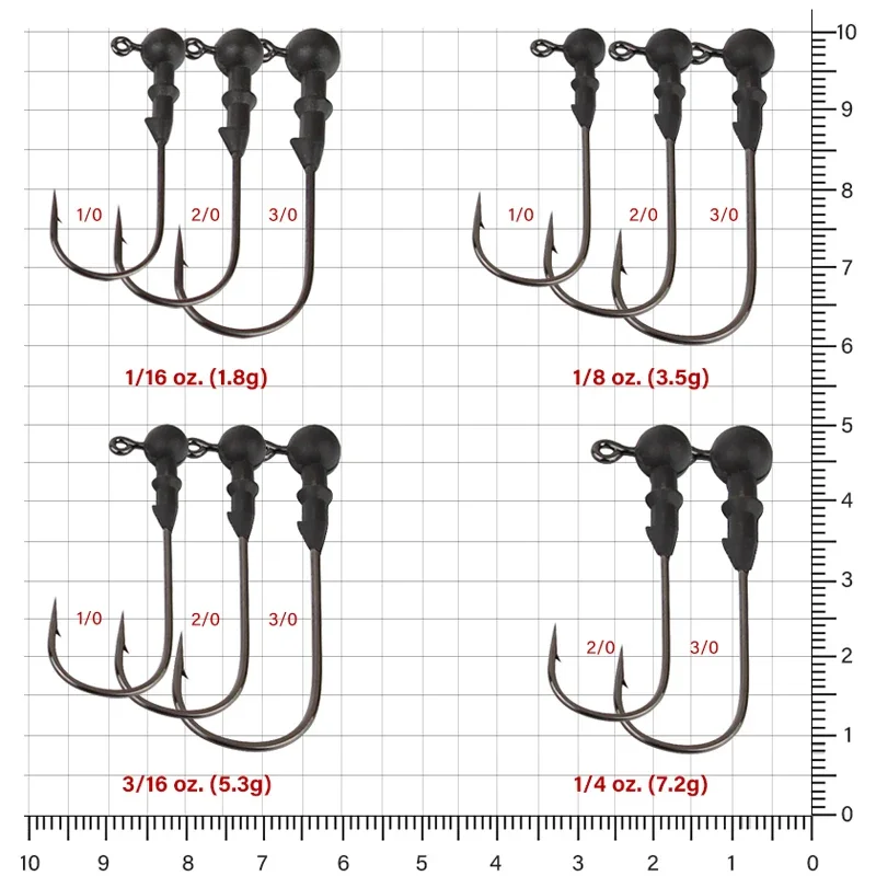 Mosodo anzuelos de pesca de tungsteno señuelo anzuelo con cabeza de anzuelo 1,8g3.5g5.3g7.2g anzuelos de manivela de tungsteno Lucio Swimbait anzuelos Accesorios - imagen 4