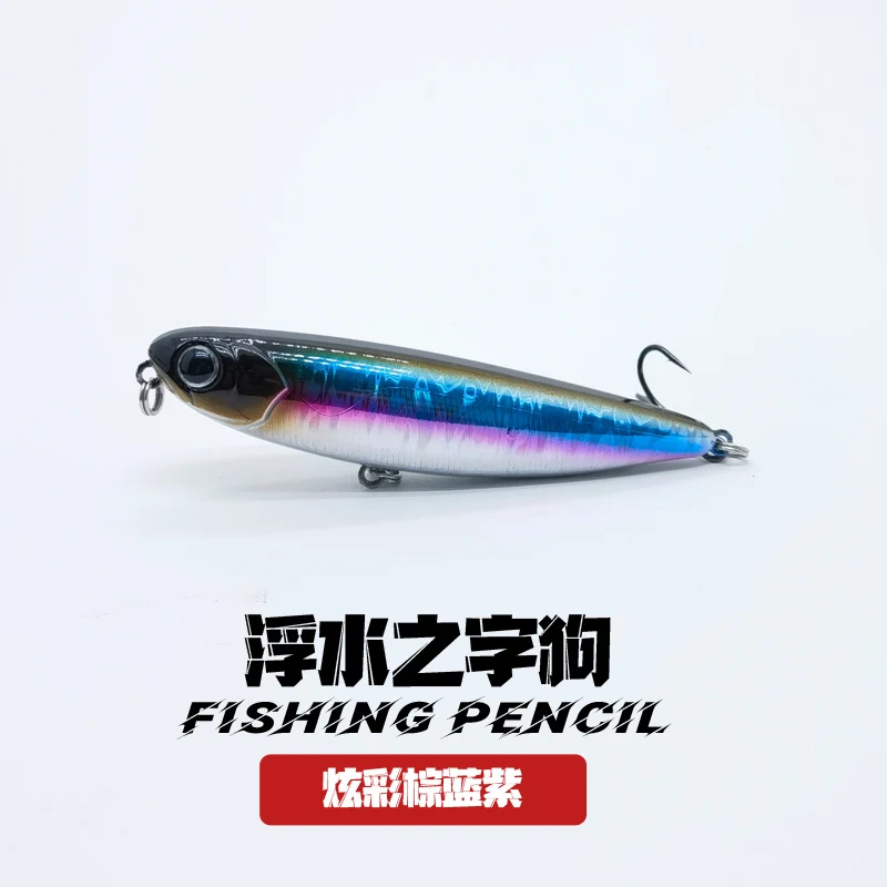 Señuelo de pesca con lápiz Topwater, 60/85mm, 6/12g, cebo flotante de superficie, señuelos de agua superiores para aparejos alimentadores de Lucio y lubina - imagen 5