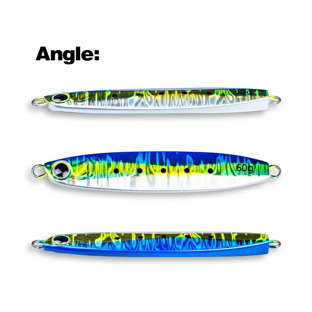 Thorforce-señuelo de Jigging de 60g, 80g, 100g, plantilla de fundición brillante, cebos de pesca, plantilla de Metal, aparejos de pesca de agua salada - imagen 5