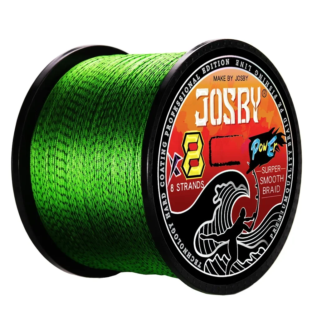 JOSBY-sedal de pesca multifilamento moteado, 8 hebras, 500/300/100M, pesca de carpa, 100% japonés, alambre trenzado de PE, accesorios de pesca - imagen 3