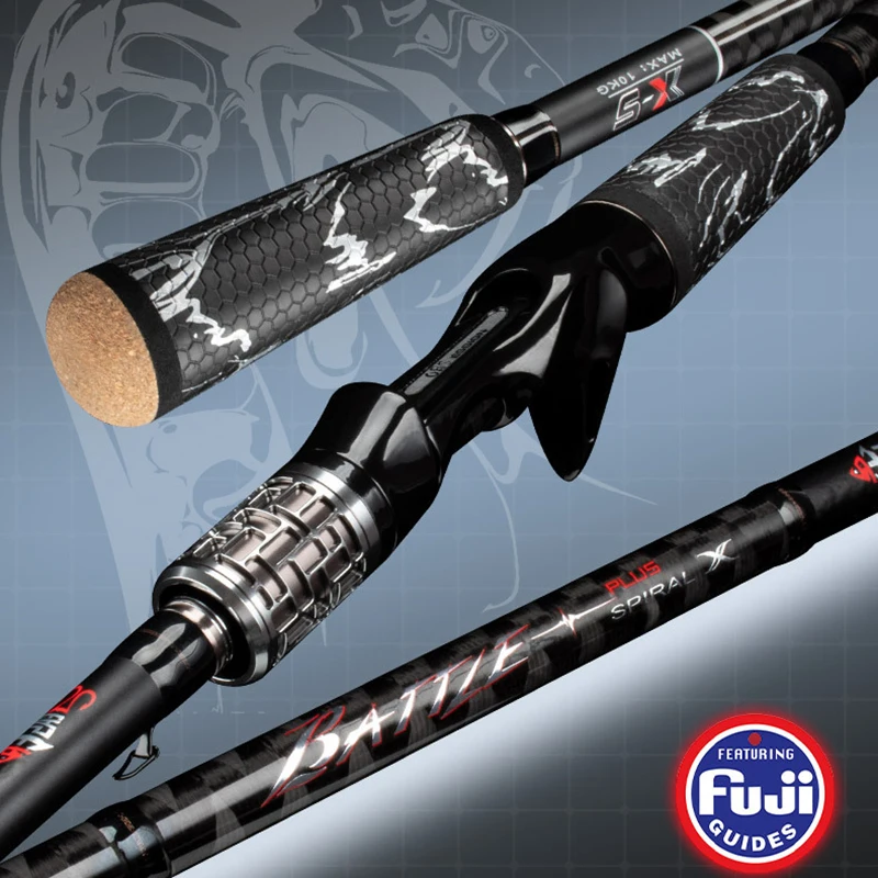 Caña de Pesca Ultraligera Snakhead 2026 – Acción Rápida Fuji X5 XH